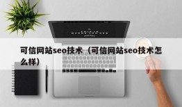 可信网站seo技术（可信网站seo技术怎么样）